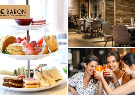 High lunch + bubbels bij Restaurant De Baron