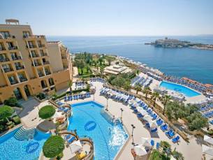 8 daagse vliegvakantie naar Corinthia St Georges Bay in st. julians, malta