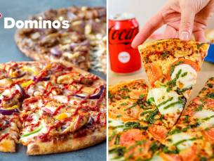 Pizza (25 cm) + drankje om af te halen bij Domino's