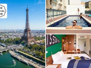 Overnachting voor 2 + ontbijt + late check-out net buiten Parijs