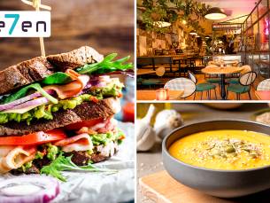 Clubsandwich + soep bij Se7en in hartje Utrecht