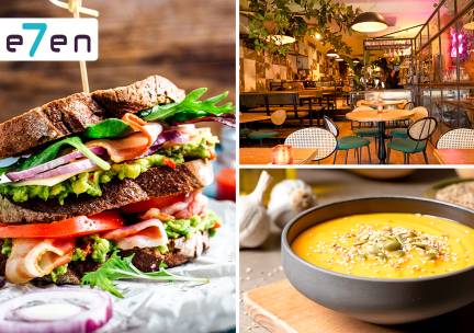 Clubsandwich + soep bij Se7en in hartje Utrecht