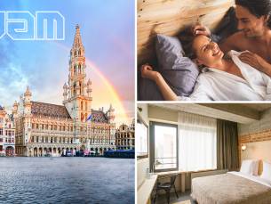 Overnachting voor 2 + late check-out + evt. ontbijt in Brussel