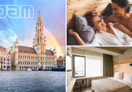 Overnachting voor 2 + late check-out + evt. ontbijt in Brussel
