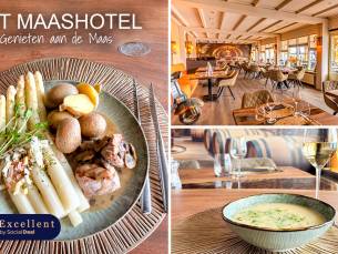 3-gangen aspergediner bij Het Maashotel