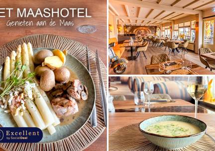 3-gangen aspergediner bij Het Maashotel