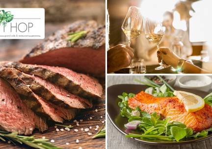 2-gangen keuzediner bij Grand CafÃ© & Restaurant 't Hop