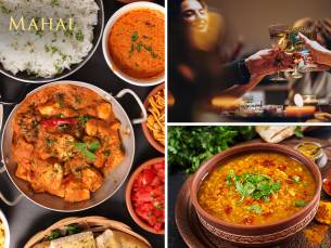 Indiaas 3-gangendiner + amuse + bijgerechten bij Taj Mahal