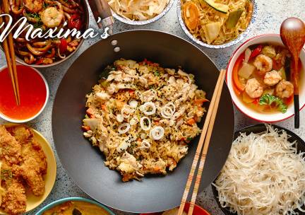 Indische rijsttafel of 3-gangendiner bij Maxima's