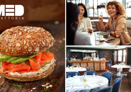 2- of 3-gangen keuzelunch bij MED Trattoria