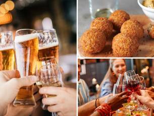 Bittergarnituur + 2 drankjes naar keuze in hartje Gouda