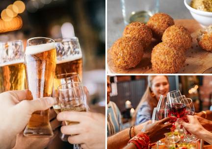 Bittergarnituur + 2 drankjes naar keuze in hartje Gouda