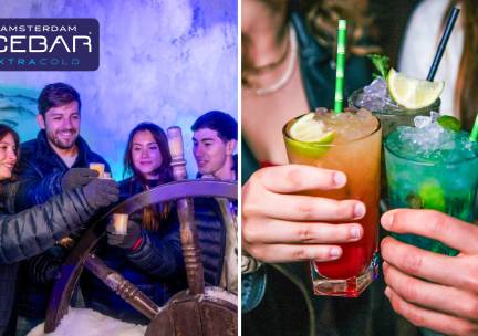 Entree Amsterdam Icebar (45 min) + 3 drankjes