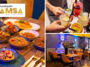 Streetfood-borrelplank + cocktail naar keuze bij Restaurant Samsa