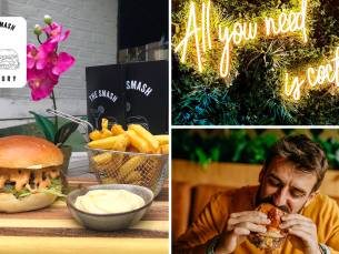 Voorgerecht + burger of loaded fries naar keuze bij The Smash Factory