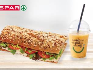 Belegd broodje + smoothie voor afhaal bij SPAR City Den Bosch