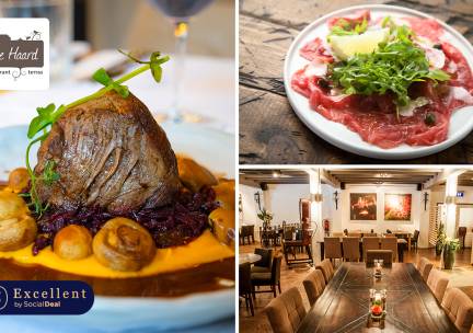 3-gangen keuzediner + amuse bij Restaurant De Haard