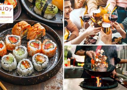 All-You-Can-Eat & -Drink (3 uur) bij Wereldrestaurant Enjoy