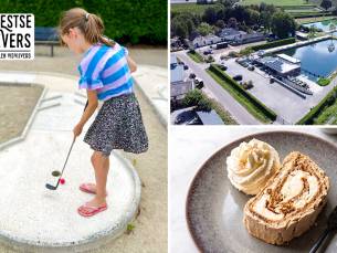 Minigolf + drankje naar keuze + stuk gebak naar keuze of worstenbroodje