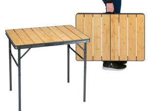 Campingtafel Inklapbaar Bamboe 75x55 cm
