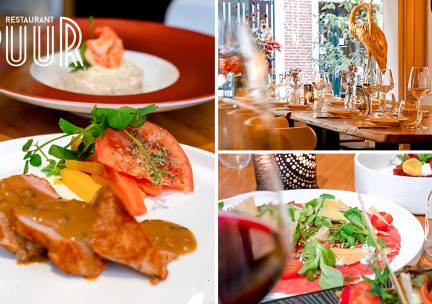 4- of 5-gangendiner van de chef + amuse bij Restaurant Puur