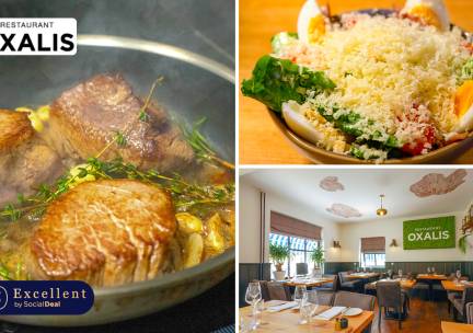 Ossenhaas + saus naar keuze + friet + salade bij Restaurant Oxalis