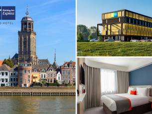 Overnachting voor 2 of 3 + ontbijt + welkomstdrankje + parkeren in Deventer
