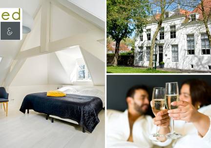 Overnachting(en) voor 2 + ontbijt + fles bubbels + late check-out