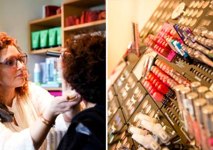 Make-upworkshop + koffie of thee + lekkernij