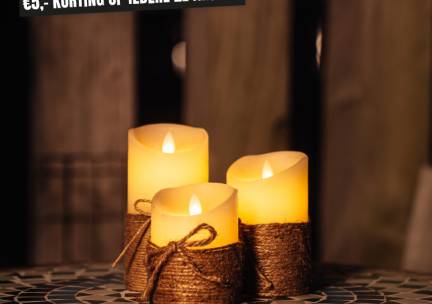 Set van 3 FlinQ Luxe LED Kaarsen
