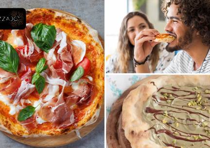 2 pizzasandwiches of 1 pizza + dessert om af te halen bij PizzajÃ²