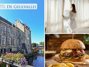 Overnachting(en) voor 2 + ontbijt + 2-gangen keuzediner in de Geulvallei
