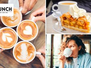 Warme drank + gebak bij Bistro Munch