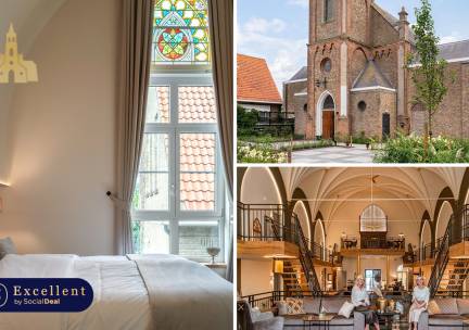 Overnachting voor 2 in een verbouwde kerk + fles wijn