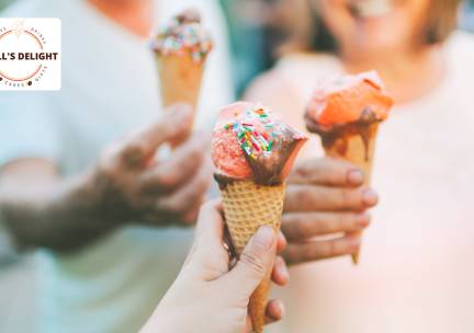 IJshoorn met 3 bollen ijs of 10-strippenkaart