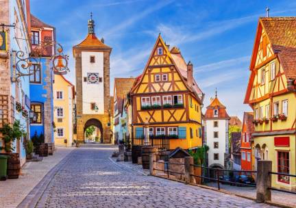 Knus familiehotel in Rothenburg ob der Tauber aan de beroemde Romantische Stra&szlig;e en op loopafstand van de historische binnenstad incl. ontbijt