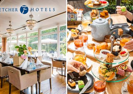 High Tea, High Wine, High Beer of High Bubbles voor 2 bij Fletcher Hotels