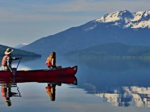 Kamperen en kano&euml;n in Wells Gray