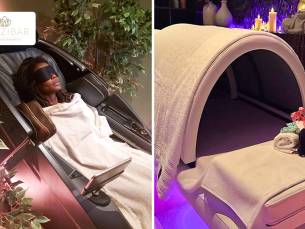 (Duo)massagestoel of infraroodsaunatherapie naar keuze (30 of 40 min) + drankje bij Zenzibar