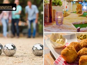 Minigolf + jeu de boules + bitterballen
