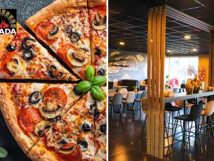 Pizza + stokbrood bij Masada in Enschede