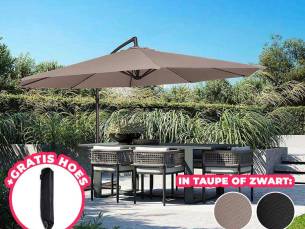 Zweefparasol 3 Meter SEVVA&reg; - Inclusief GRATIS Hoes t.w.v. &euro;19,95! ...