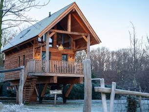 Boomhut met Bubbelbad | 2-4 Pers.