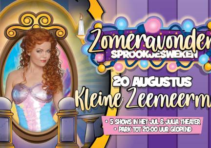 Entree De Kleine Zeemeermin op 20 augustus in Kinderpretpark Julianatoren