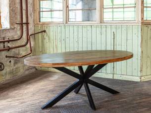 Zita Home Ovalen Mangohout Eettafel