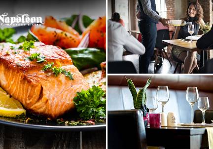 4-gangen keuzediner bij Grand Bistro NapolÃ©on