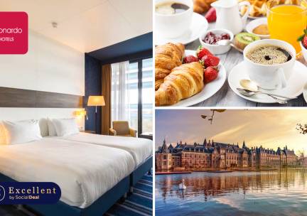 Overnachting voor 2 + ontbijt bij Leonardo Royal Hotel Den Haag Promenade