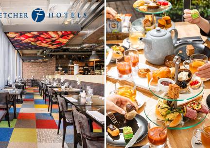 High Tea, High Wine, High Beer of High Bubbles voor 2 bij Fletcher Hotels