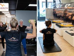 Sporten in warmtecabine (30 min), 5 groepslessen (60 min) of suikerchallenge + coaching