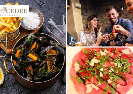 3-gangen keuzelunch of -diner